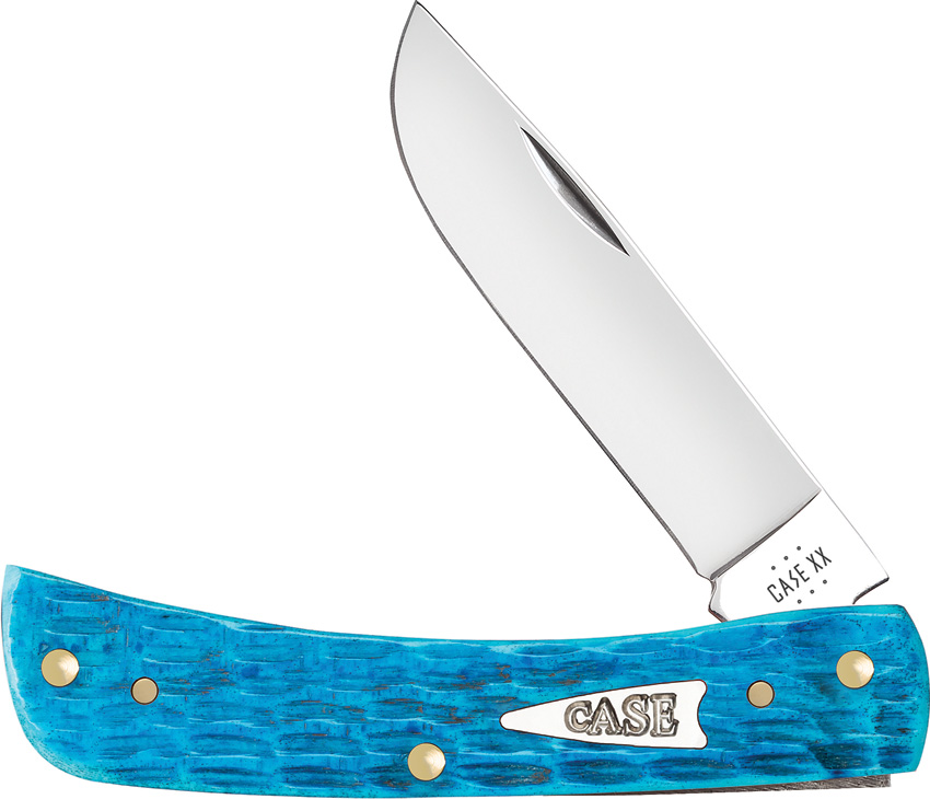 Case Cutlery Sod Buster Jr Pocket Knife Sky Blue - CA50643