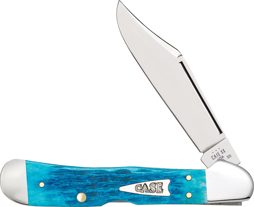 Case Cutlery Copperlock Pocket Knife Sky Blue - CA50646