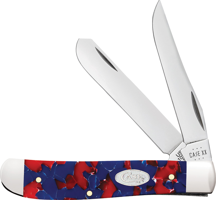 Case Cutlery Miniature Trapper Pocket Knife Freedom Kirinite - CA51001