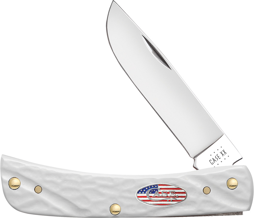 Case Cutlery Jigged White Synthetic Sod Buster Pocket Knife - CA52021