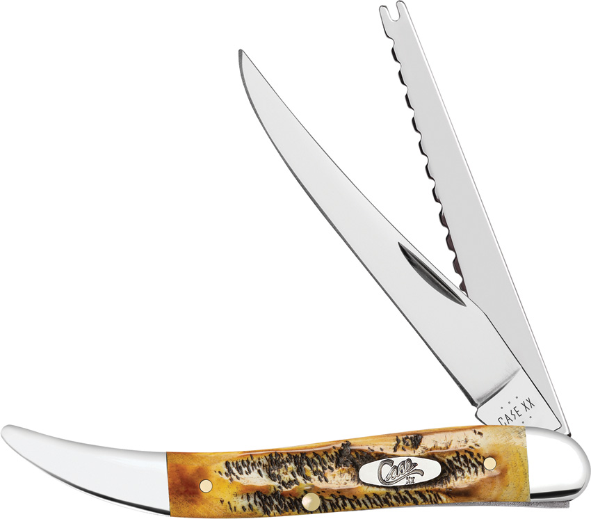 Case Cutlery Case 6.5 BoneStag Pocket Knife - Fishing Knife - CA65340
