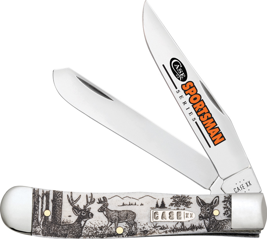 Case Cutlery Natural Bone Trapper Pocket Knife - CA81220