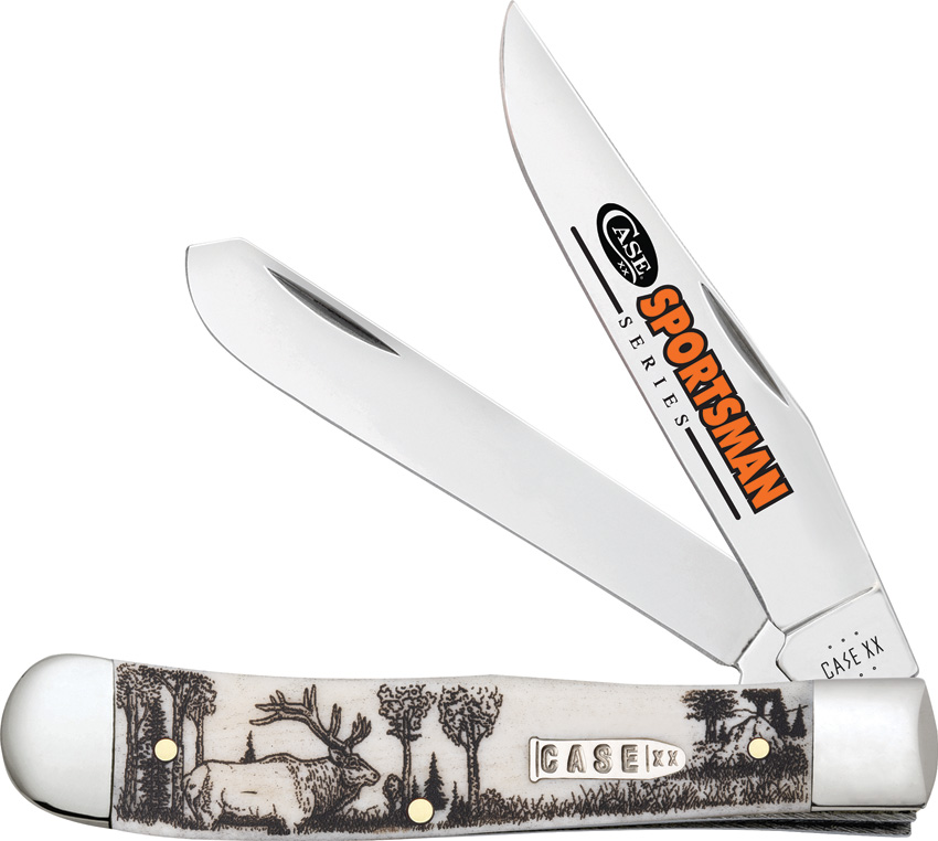 Case Cutlery Natural Bone Trapper Pocket Knife - CA81222