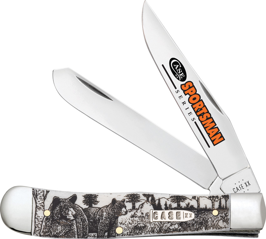 Case Cutlery Natural Bone Trapper Pocket Knife - CA81223