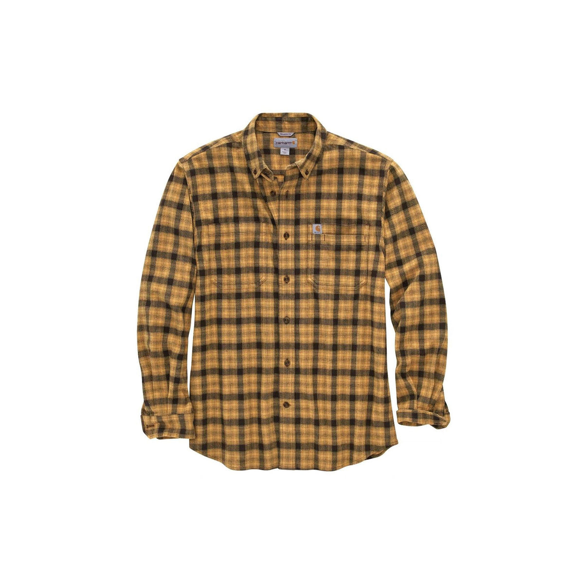 Carhartt RF Relaxed Fit Flannel Long Sleeve Plaid Shirt