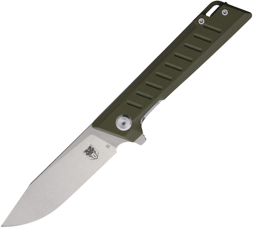 Cobratec Riptide Linerlock Pocket Knife OD Green - CBTRTDD2ODG