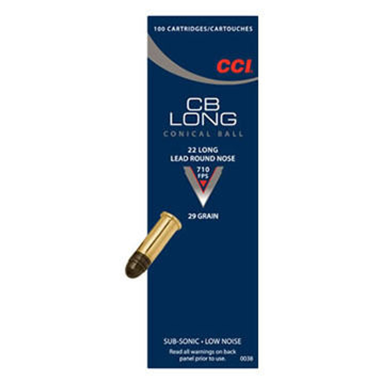 CCI CB Long 22 LR 29 Grain Low Noise LRN Ammo (100)