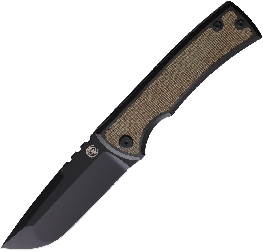 Chaves Ultramar Kickstop Framelock Pocket Knife Drop Point Micarta - CHAV002