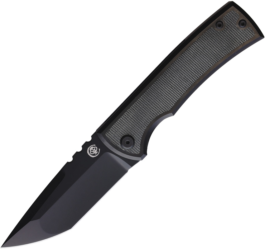 Chaves Ultramar Kickstop Framelock Pocket Knife Tanto Black - CHAV005