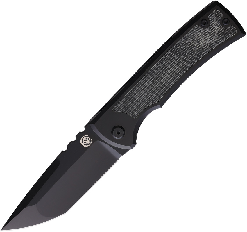 Chaves Ultramar Kickstop Framelock Pocket Knife Tanto Black - CHAV007
