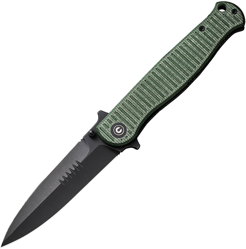Civivi RS71 Linerlock Pocket Knife Green Micarta - CIVC230253