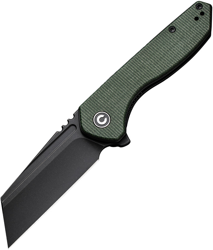 Civivi ExOne Linerlock Pocket Knife Green Micarta - CIVC230363