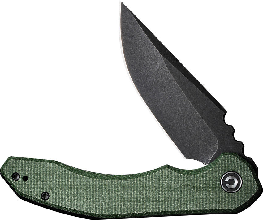 Civivi Bluetick Linerlock Pocket Knife Green Micarta - CIVC230503
