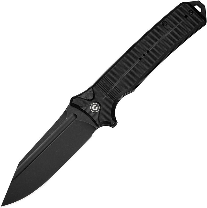Civivi Neurohaptic Button Lock Pocket Knife Black - CIVC230801