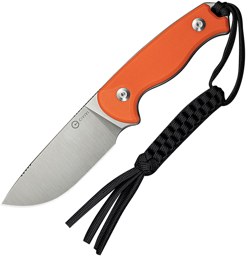 Civivi Timberbark Fixed Blade Knife Orange - CIVC230942