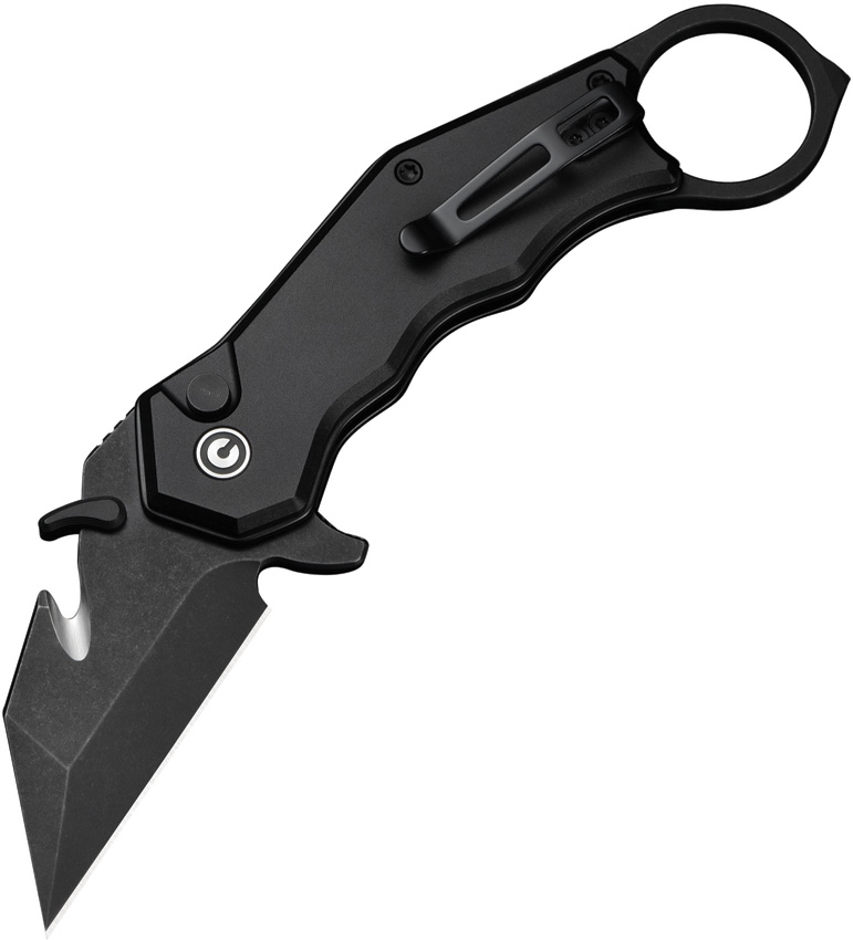 Civivi Amaroq Button Lock Pocket Knife Black - CIVC240182