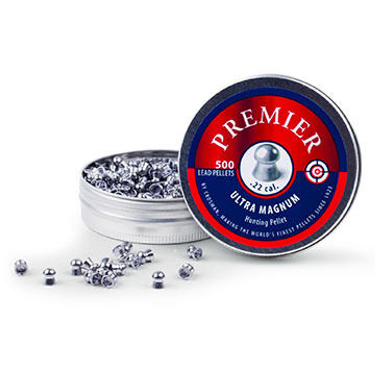 Crosman Premier 22 Cal. 14.3 Grain Ultra Magnum Domed Lead Pellet (500)