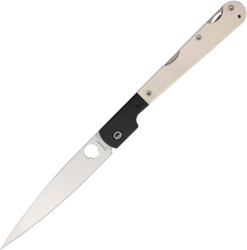 Daggerr Corso Linerlock Pocket Knife White G10 - DGR2303WTS