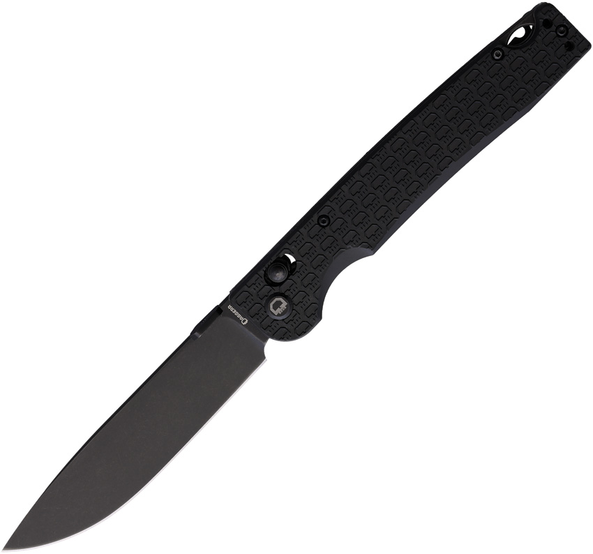 Daggerr Dropet Crossbar Lock Pocket Knife Black - DGRDPTXBKBW