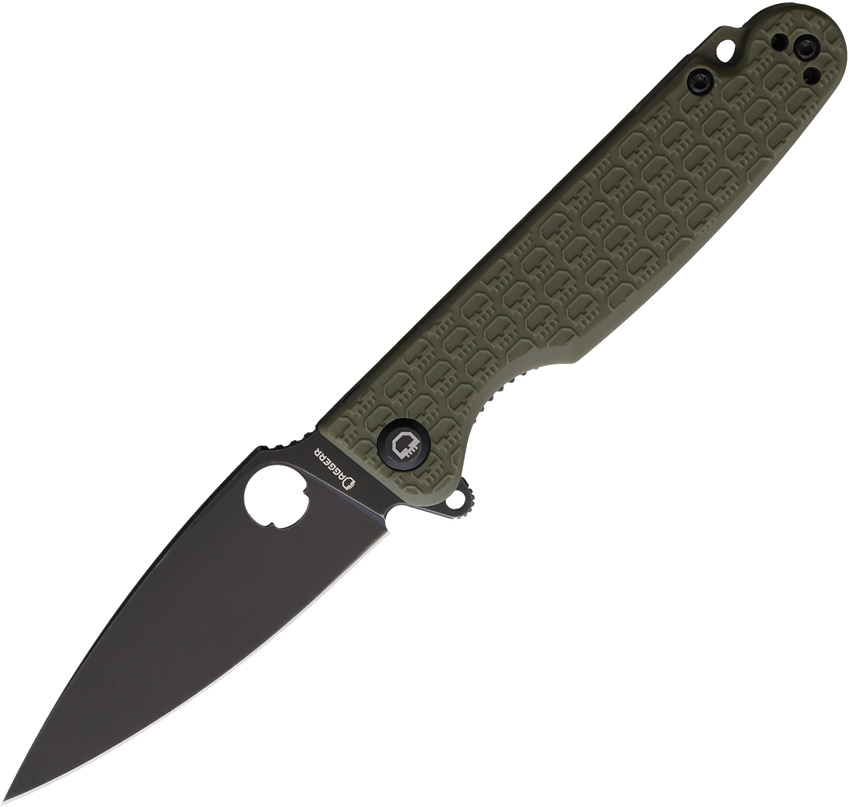 Daggerr Flint Linerlock Pocket Knife OD Green - DGRFLMNOLBW
