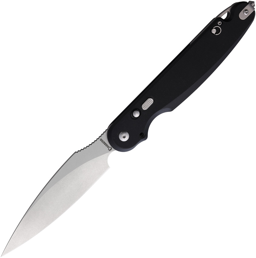 Daggerr Parrot Buttonlock Pocket Knife Black - DGRFM031BKSW