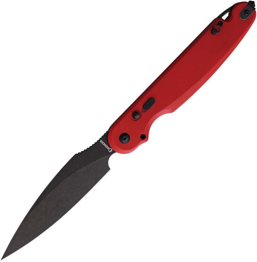 Daggerr Parrot Buttonlock Pocket Knife Red - DGRFM031RDBW