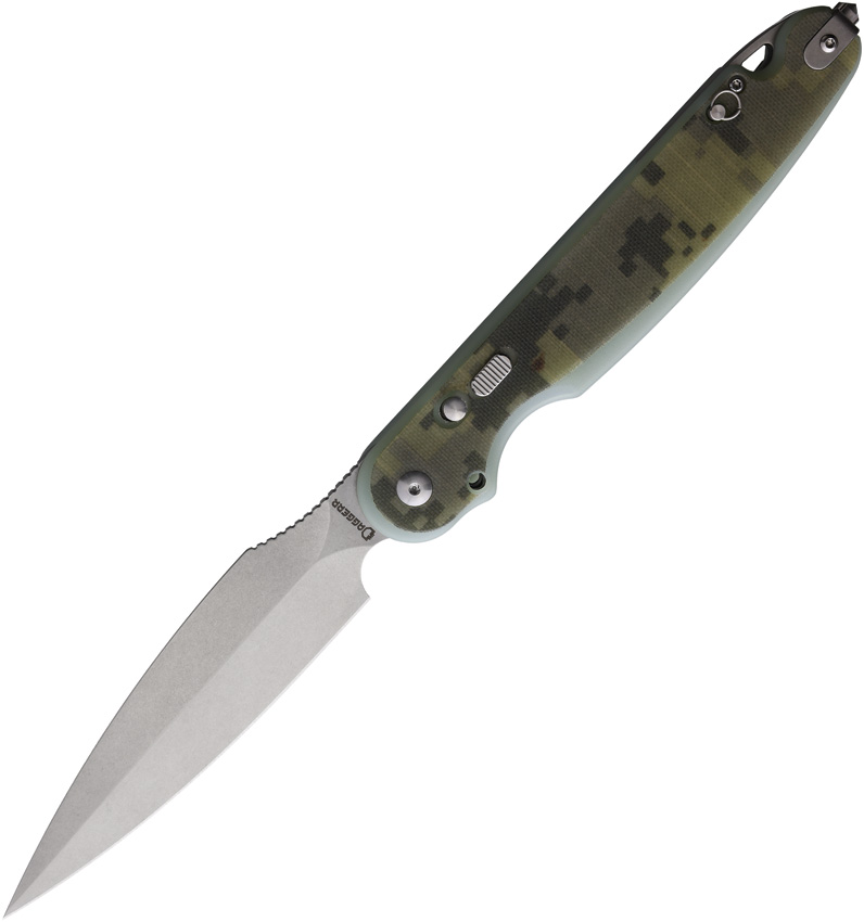 Daggerr Parrot Button Lock Pocket Knife Camo - DGRFM032CMSW