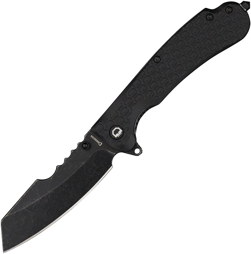 Daggerr Rhino Linerlock Pocket Knife Black - DGRRNFBKBW
