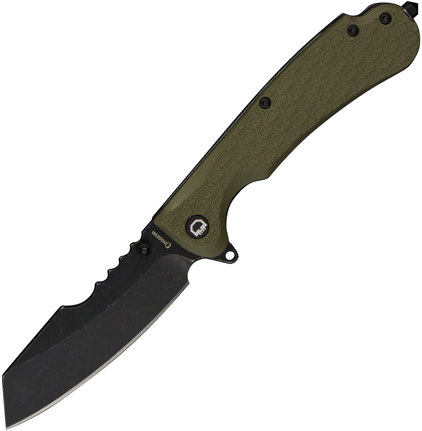Daggerr Rhino Linerlock Pocket Knife Olive - DGRRNFOLBW