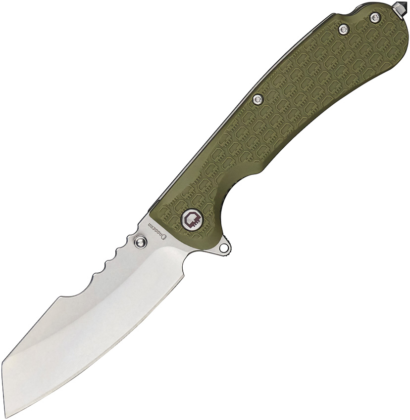 Daggerr Rhino Linerlock Pocket Knife Olive - DGRRNFOLSW
