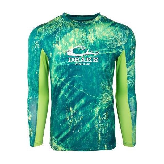 Drake Shield-4 Long Sleeve Mesh Back Crew Neck