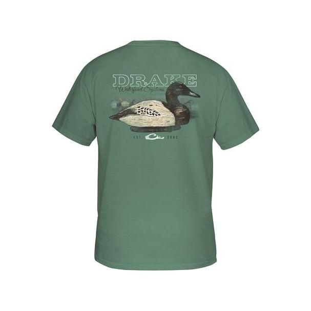 Drake Canvasback Wood Decoy Tee Short Sleeve