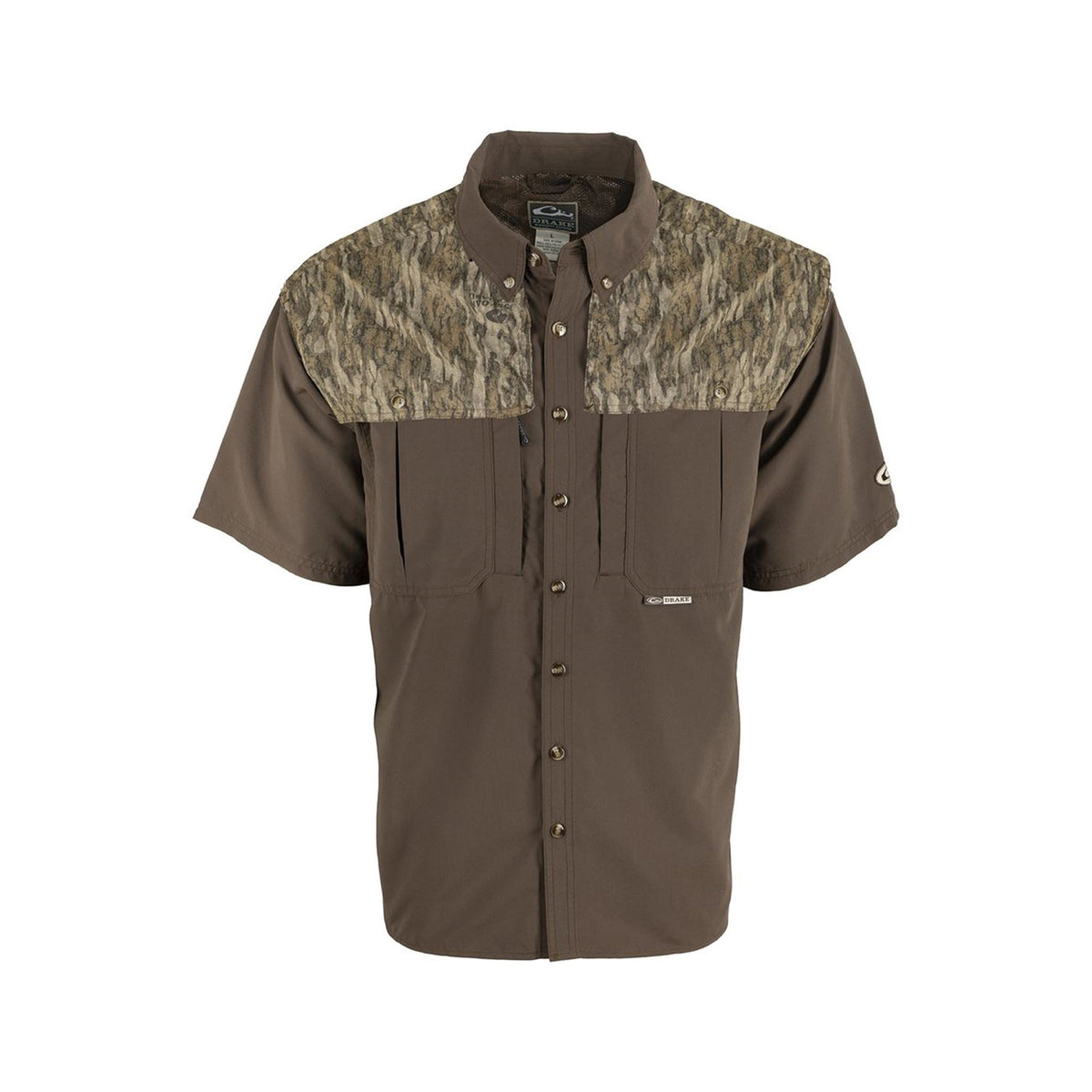 Drake EST Two-Tone Camo Wingshooter's Shirt Short Sleeve