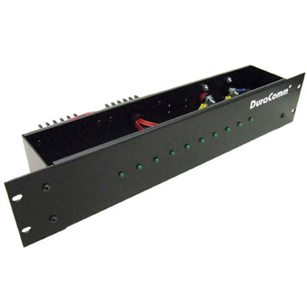 DuraComm DP10-LED-48N 48V, 75 Amp(Max) 10 ATC/ATO Fuses Distribution Panel, LED