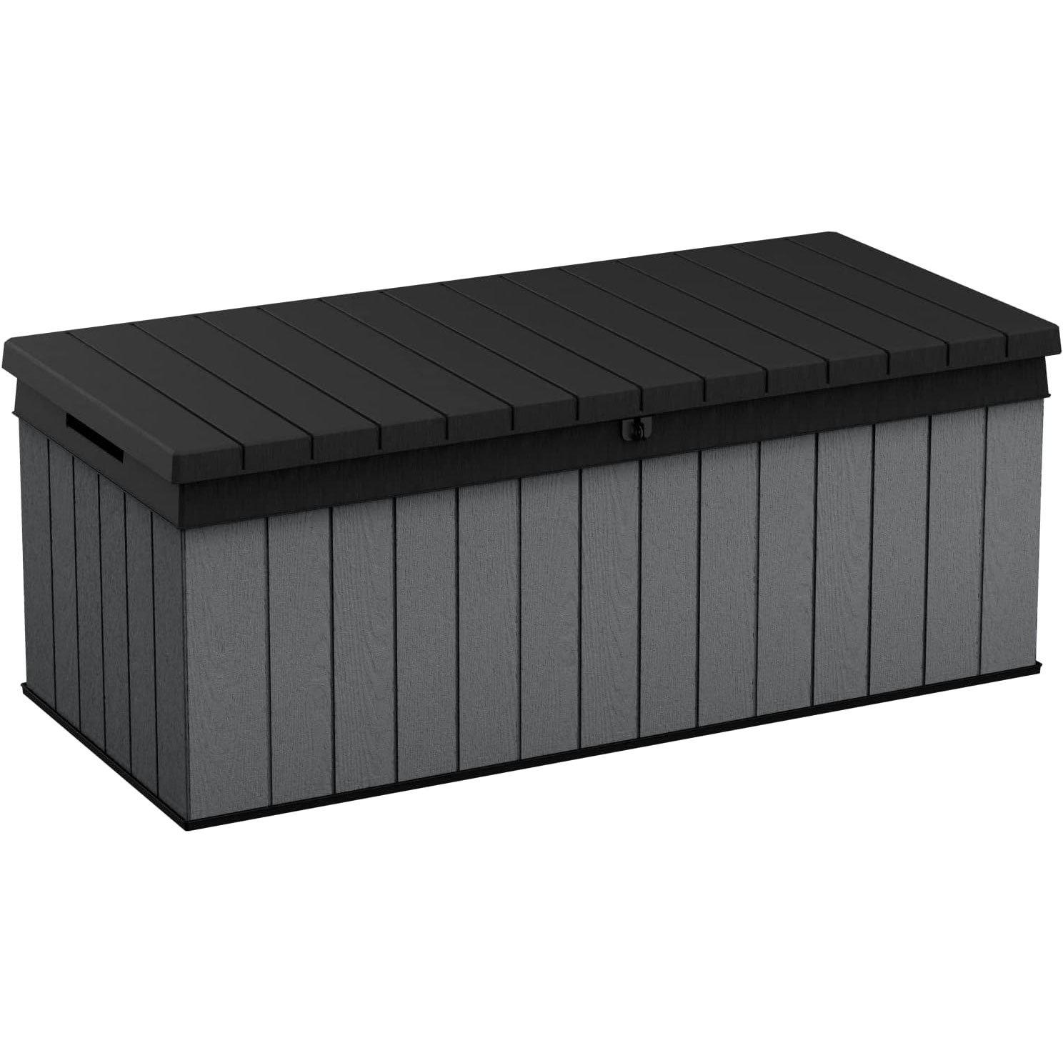Keter - Darwin 100 Gallon Storage Deck Box, Grey