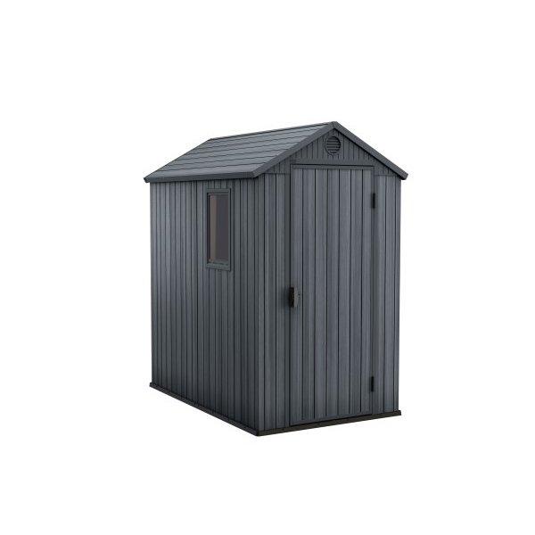 Keter - Darwin 4 x 6 Outdoor Shed, Grey