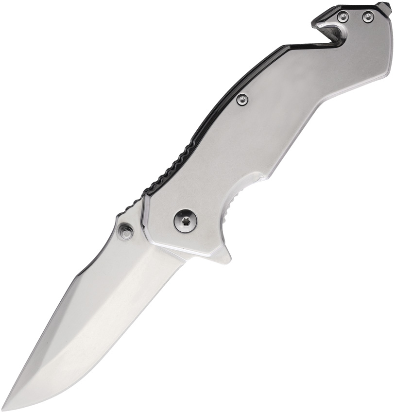 ElitEdge Linerlock Pocket Knife Spring Assisted Silver - EE10952SL