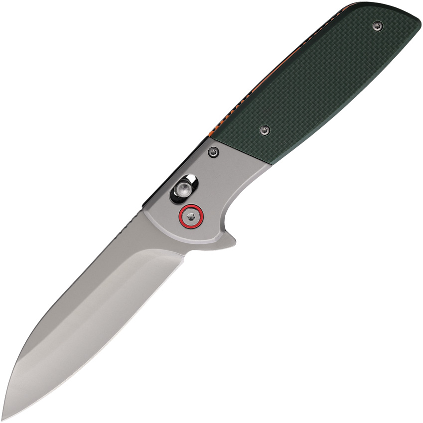 ElitEdge Crossbar Lock Pocket Knife A/O Green - EE10A107GN