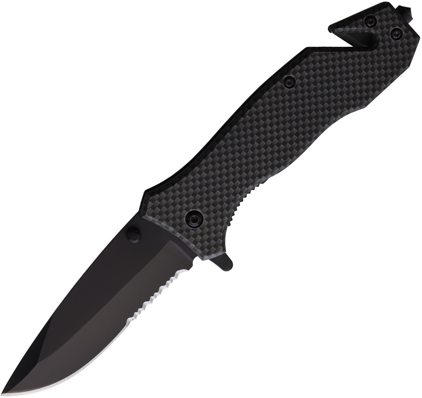 ElitEdge Linerlock Pocket Knife Spring Assisted Carbon Fiber - EE10A89CF