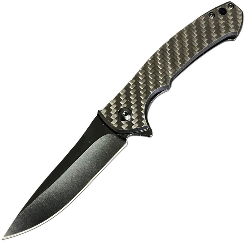 ElitEdge Linerlock Pocket Knife Carbon Fiber - EE10B012BKCF