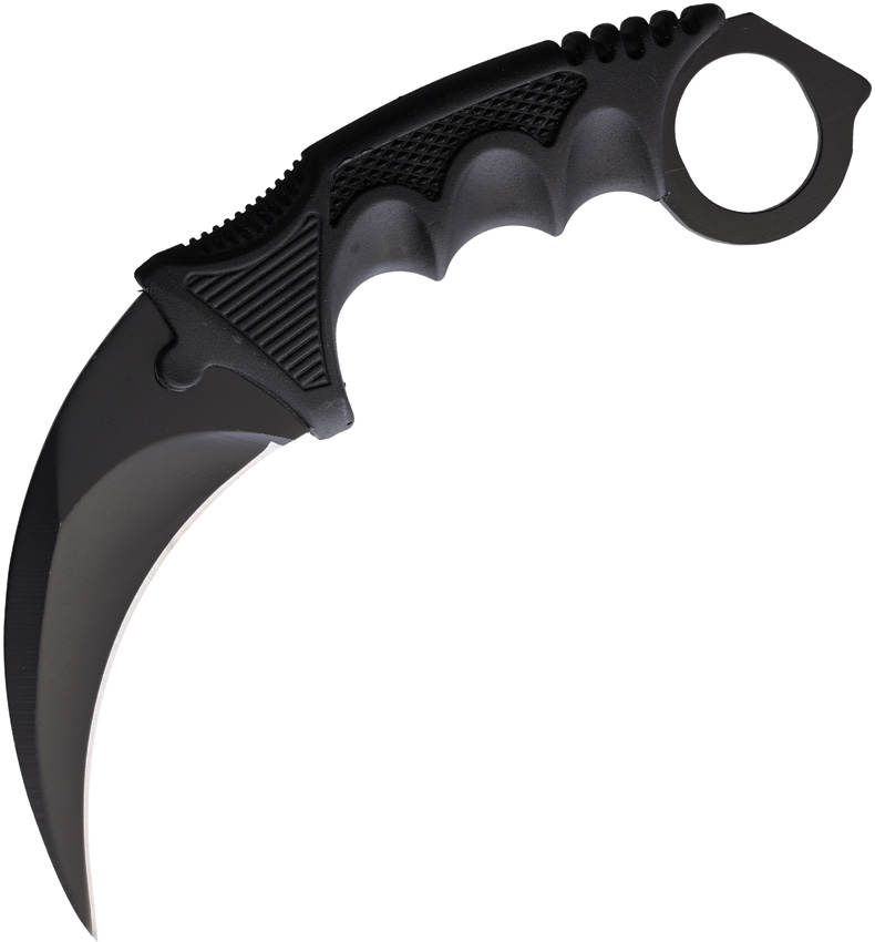 ElitEdge Karambit Fixed Blade Knife Black - EE20098BK