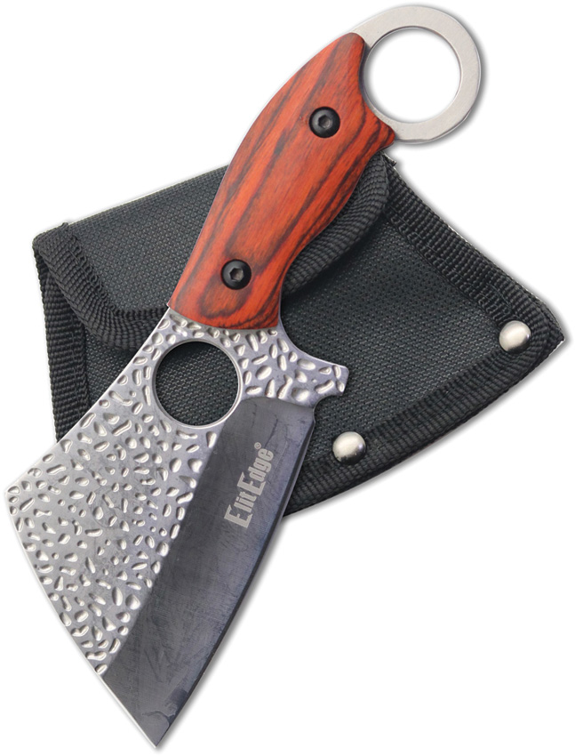 ElitEdge Cleaver Fixed Blade Knife Wood - EE20664SW