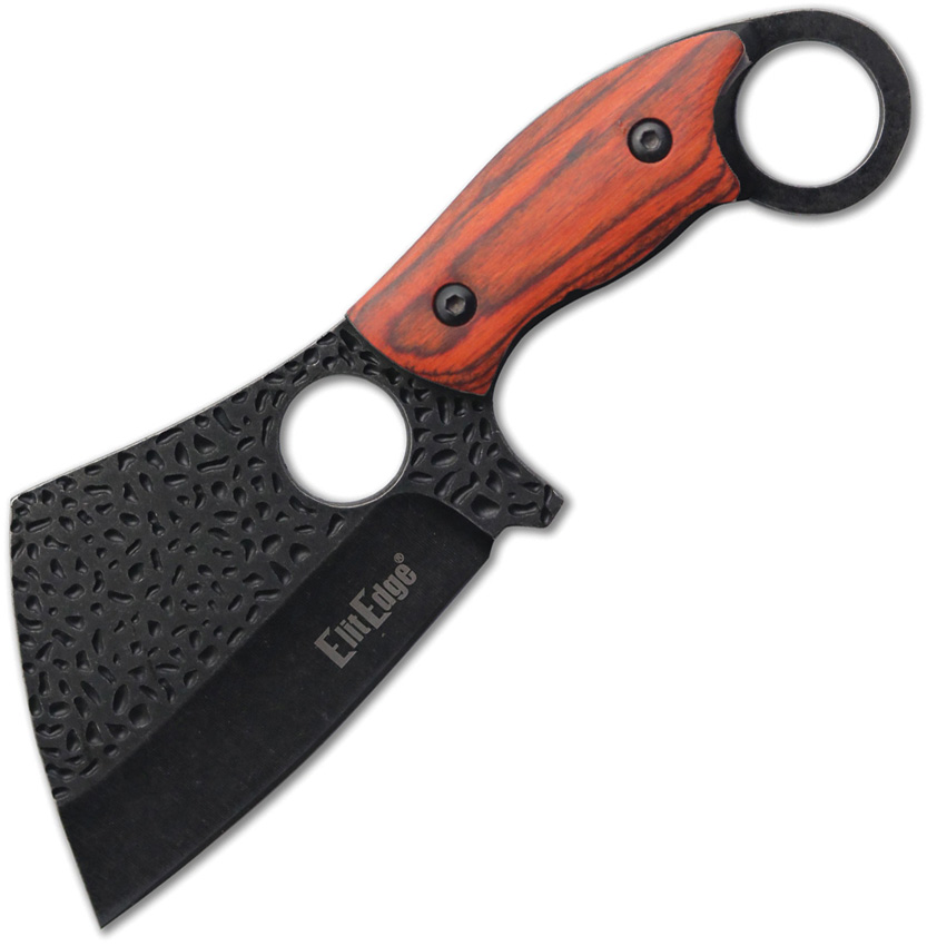 ElitEdge Cleaver Fixed Blade Knife Wood - EE20664WB