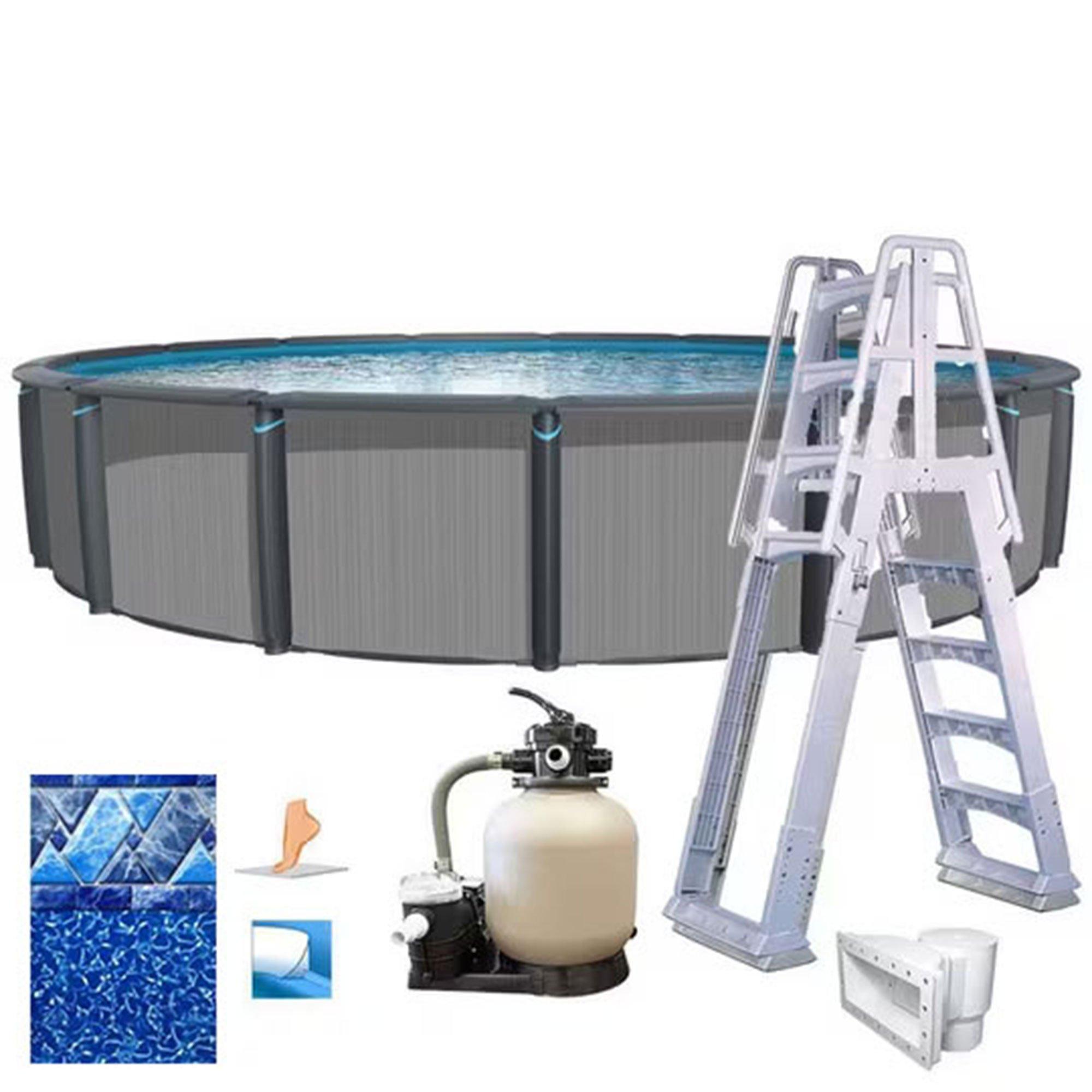 Easton 27' x 52" Round Above Ground Pool Package