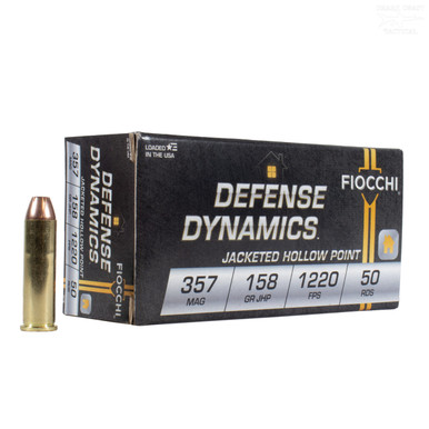 Fiocchi Defense Dynamics .357 Magnum 158gr Jacketed Hollow Point 50Rnd Handgun Ammunition