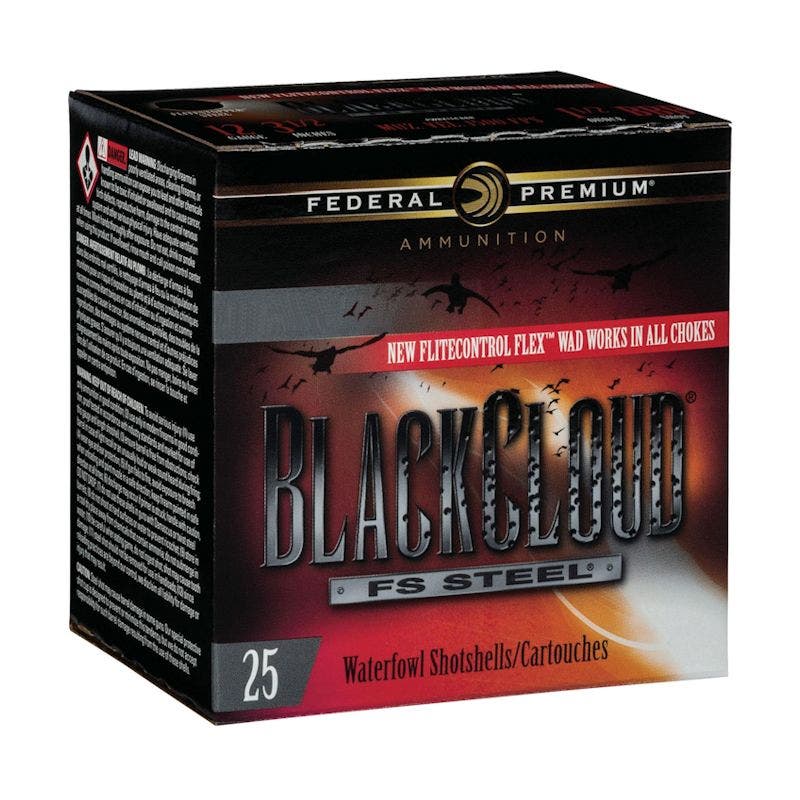 Federal Premium Black Cloud Shotshell 12GA 1 1/8 oz #3 2 3/4" 25/Bx