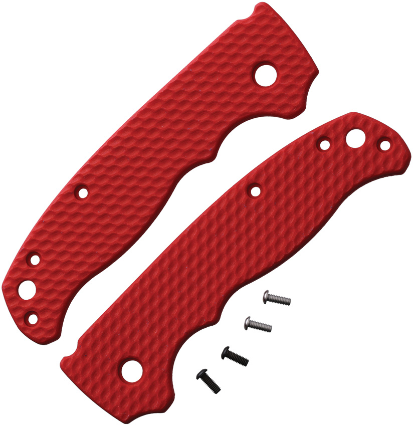 Flytanium Wavelength AD 20.5 Red G10 Handle Scales - FLY0846FR