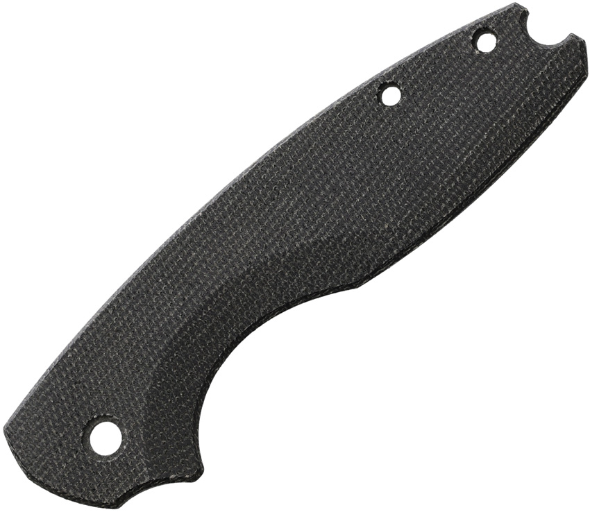 Flytanium Pilar 3 Handle Scale - Black Canvas Micarta - FLY1174BC