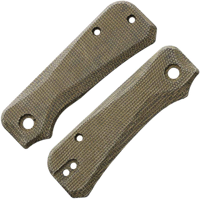 Flytanium Baby Banter Handle Scales Green Micarta - FLY1229GC