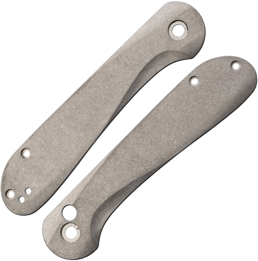 Flytanium Button Lock Elementum Handle Scales Titanium SW - FLY1257SW